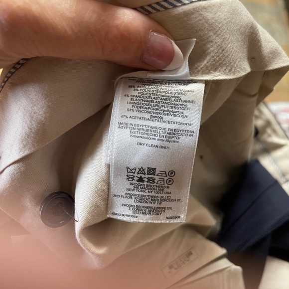 Brooks Brothers Men’s Navy Wool Blend Pants Waist 40 Inseam 30 - Picture 7 of 7